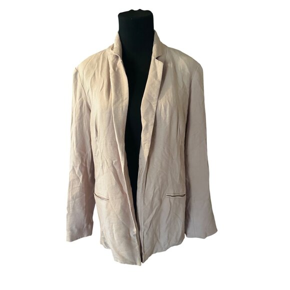 LC Lauren Conrad pink open front jacket size L - Picture 4 of 7